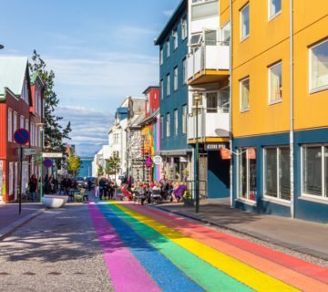 Gekleurde huizen reykjavik